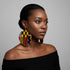 Jei-No Circular Chic Medium Ankara Print Earrings