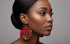 Jei-No Circular Chic Small Ankara Print Earrings
