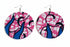 Jei-No Circular Chic Small Ankara Print Earrings