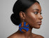 Jei-No Circular Chic Small Ankara Print Earrings
