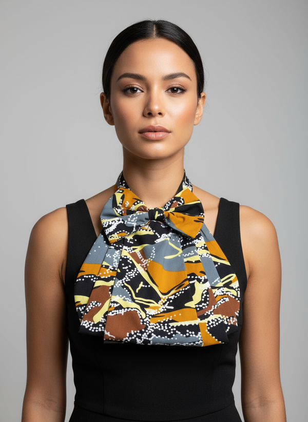 Collar Halter Neckpiece Bib Ankara Necklace