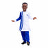 DUMISANI Handmade White and Blue African Outfit Set for Boys
