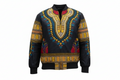 DUMISA Ankara Goldloom Bold African Print UNISEX Adult Bomber Jacket Only