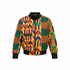 DUMISA Ankara Goldloom Print UNISEX Bomber Jacket Only for Girls and Boys