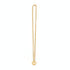 Gold chain with a decorative clasp on a marble surface