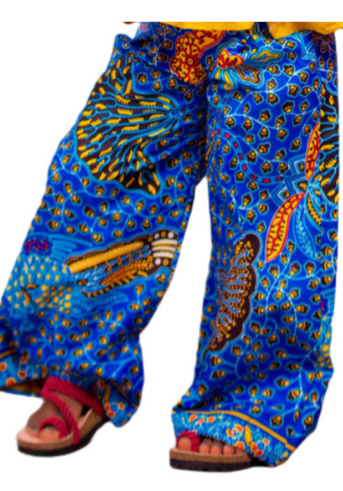 EDLINE Palazzo Pants / Trousers Kids Ankara African Print