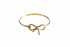 ELEGANCE delicate bow knot gold cuff timeless minimalist design bangle bracelet only
