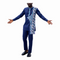ENZI Handmade Batik Accent Caftan and Pants Set for Men