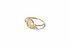 Gold ring with a circular design on a white background