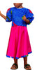 FREMA Silk Skirt and Ankara Top 2 Piece