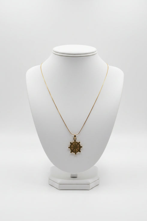 GUIDANCE HELM Gold non-fade stainless steel necklace only