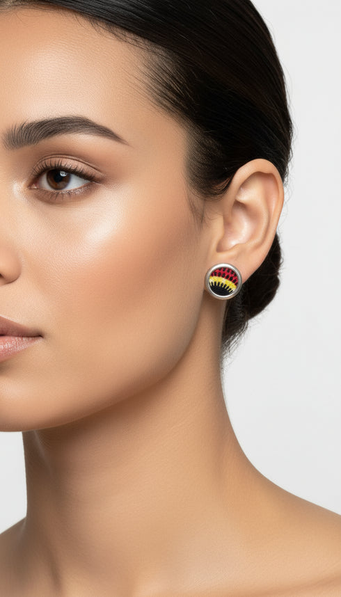 Gemstone Aura Small Stud Earrings