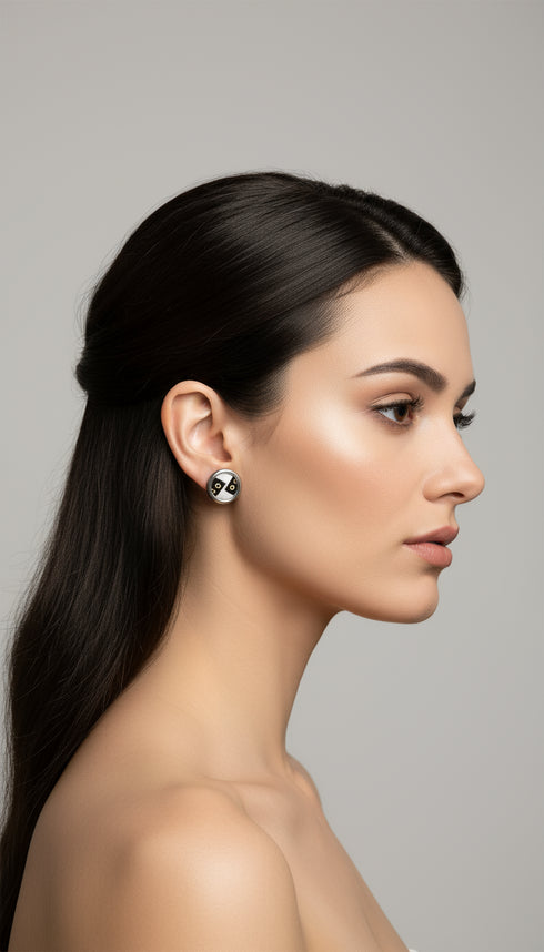 Gemstone Aura Small Stud Earrings