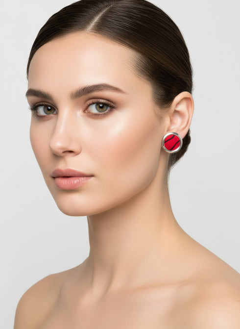 Gemstone Aura Small Stud Earrings