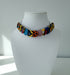 Geo-Tribal Button Choker Ankara Necklace