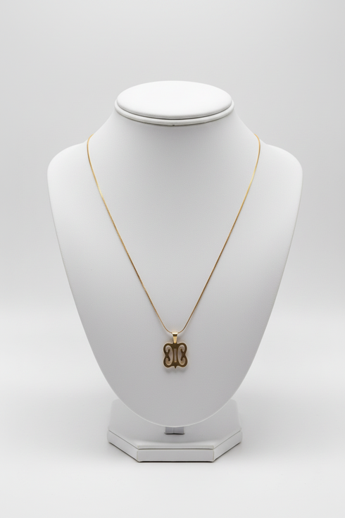 HONOR HYE-WON-HYE heritage strength stainless steel Adinkra necklace only
