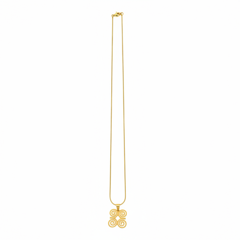 HUMILITY DWENNIMMEN minimalistic Adinkra stainless steel necklace Only