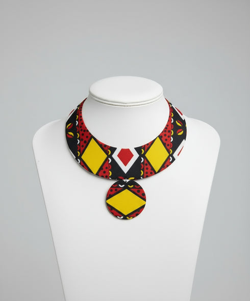 Halo Cape Necklace - Ankara Necklace