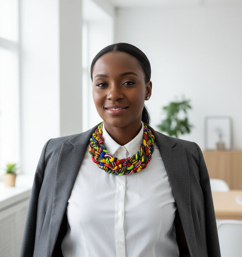 Harmony Loop Ankara Necklace