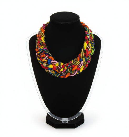 Harmony Loop Ankara Necklace