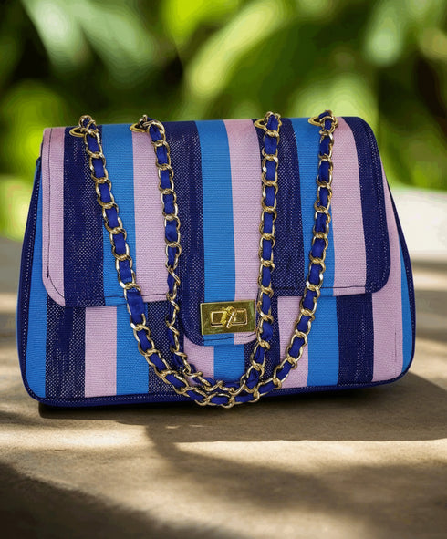 Heritage Weave Messenger Clutch Handbag