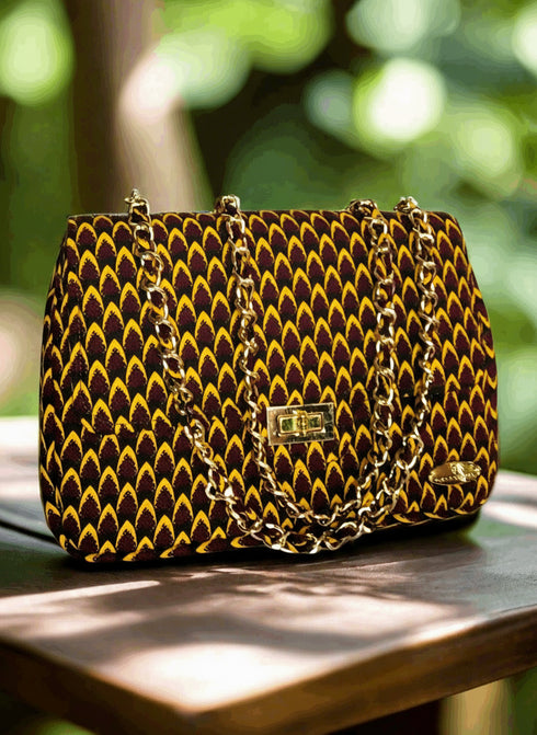 Heritage Weave Messenger Clutch Handbag