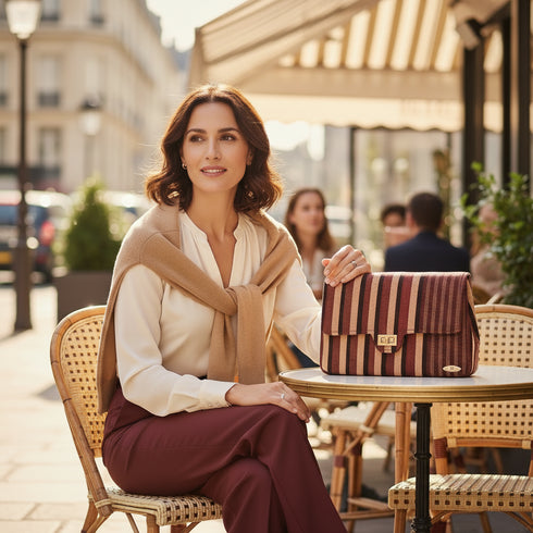 Heritage Weave Messenger Clutch Handbag