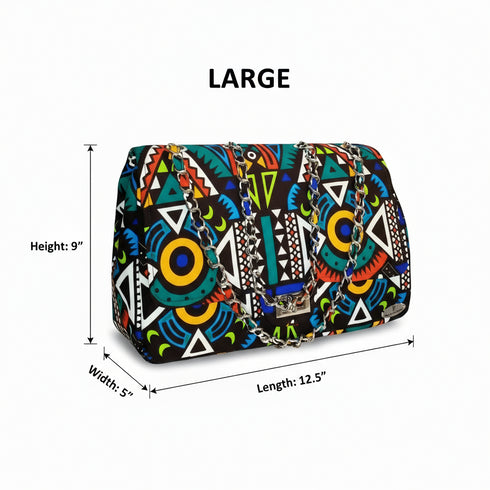 Heritage Weave Messenger Clutch Handbag