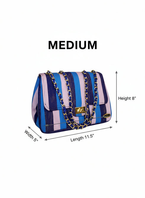 Heritage Weave Messenger Clutch Handbag