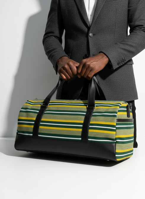 MAJESTA Kente/Fugu/Aso-Oke/ Duffle Bag – Handmade African Travel Weekender