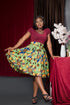 ZAINAB Gathered Waist Ankara African Print Skirt
