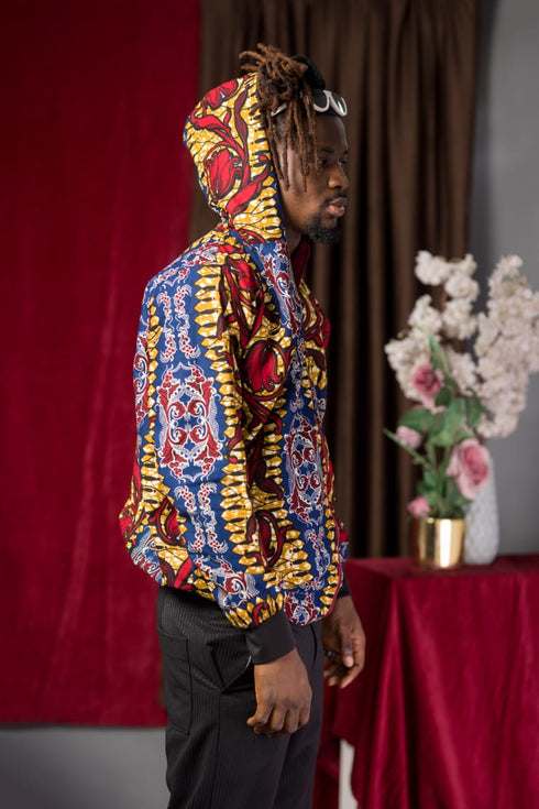 BANDA Bold Ankara UNISEX Streetwear Hoodie Bomber Jacket only