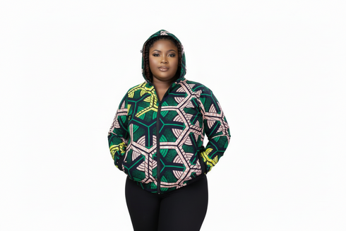 BANDA Bold Ankara UNISEX Streetwear Hoodie Bomber Jacket only