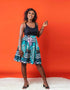 NIA Pleated African Print Ankara Skirt
