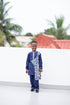 ENZI Handmade Batik Accent Caftan and Pants Set for Boys