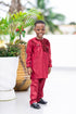 MENSAH Boys' Sequin-Embellished Cotton Senator Wear – 2-Piece Set