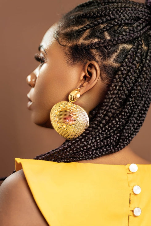 FIKILE Handmade Sleeveless Maxi Dress with Ankara Waist Belt for Girls