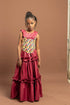 FIKILE Handmade Sleeveless Maxi Dress with Ankara Waist Belt for Girls