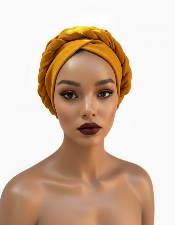 LUMARIA Premium Braided Crown Wrap Handmade Turban Hair Accessory