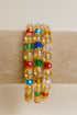KAMARI Radiant Multicolor Handmade Glass Bead Hand Bracelet for all ages