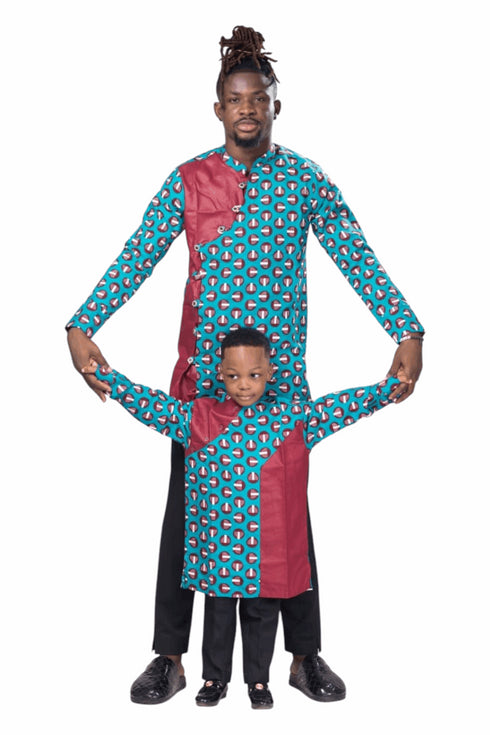 Kwabena Ankara & Rayon Long-Sleeve Shirt