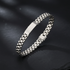 LEGACY Gold and silver sleek rectangular plate polished stainless steel non fade MEN bracelet Only