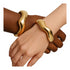 LULENGA Bold Gold-Tone Statement Bracelet Only for Women – Heritage Stainless Steel Jewelry