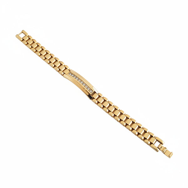 Diamond bracelet on a marble surface