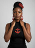 Nautical Adornment Anchor Accessory Set - - Ankara Earring and Necklace Set