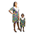 Nayana Women Ankara V-Neck Button Detail Shift Dress – Mother’s Elegant African Ensemble