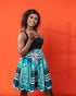 Nia Pleated African Print Ankara Skirt