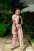 Nomvula African Print Kimono Jacket & High-Waist Pants Set – Elegant Two-Piece Ankara Ensemble for women