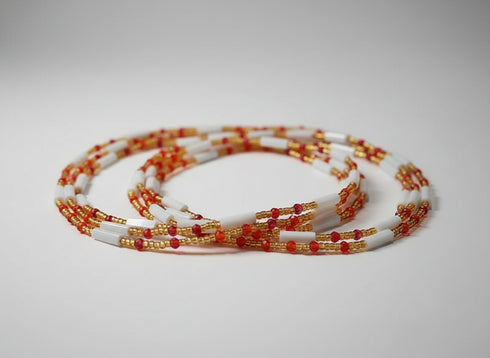 Nsroma Orange Waist Beads - Ahyenie