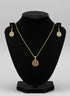 SANCTUARY NYAME DUA Earrings and Necklace Set – Adinkra Necklace & Earrings Set Stainless Steel